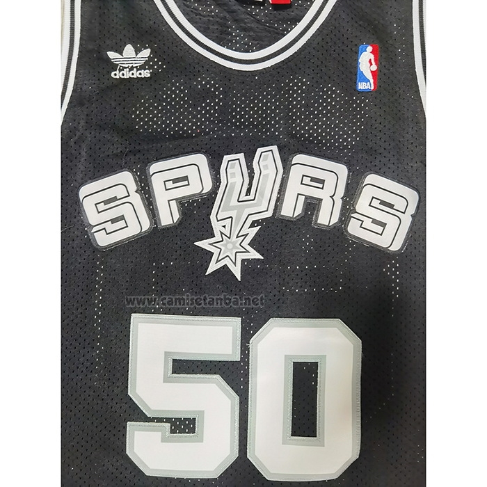 Camiseta San Antonio Spurs David Robinson #50 Mitchell & Ness Negro